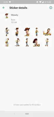 Stickers ToyStory for WhatsApp android App screenshot 3